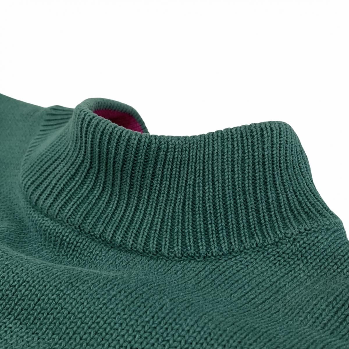 90s OLD GAP Mock Neck Pocket Cotton Knit 深緑 XL オールド 90s OLD GAP Mock Neck Pocket Cotton Knit 深緑 XL オールド