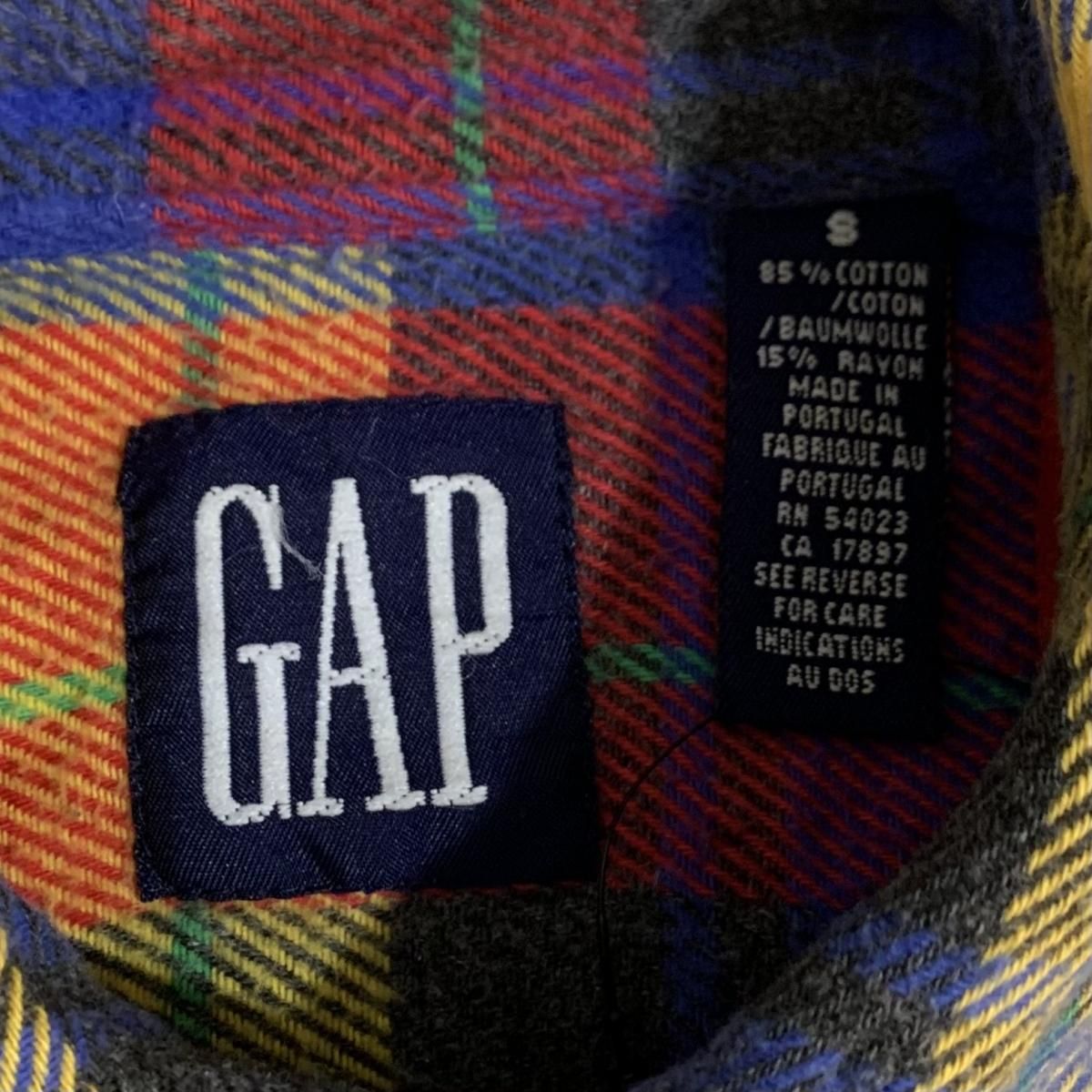 90s OLD GAP 90s Check Flannel BD L/S Shirt マルチカラー S 90s OLD GAP 90s Check Flannel BD L/S Shirt マルチカラー S
