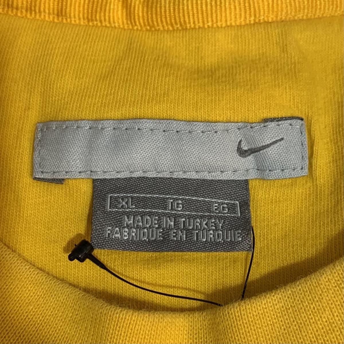 02年製 NIKE Logo Sweatshirt 黄 XL 00s ナイキ スウェット 02年製 NIKE Logo Sweatshirt 黄 XL 00s ナイキ スウェット