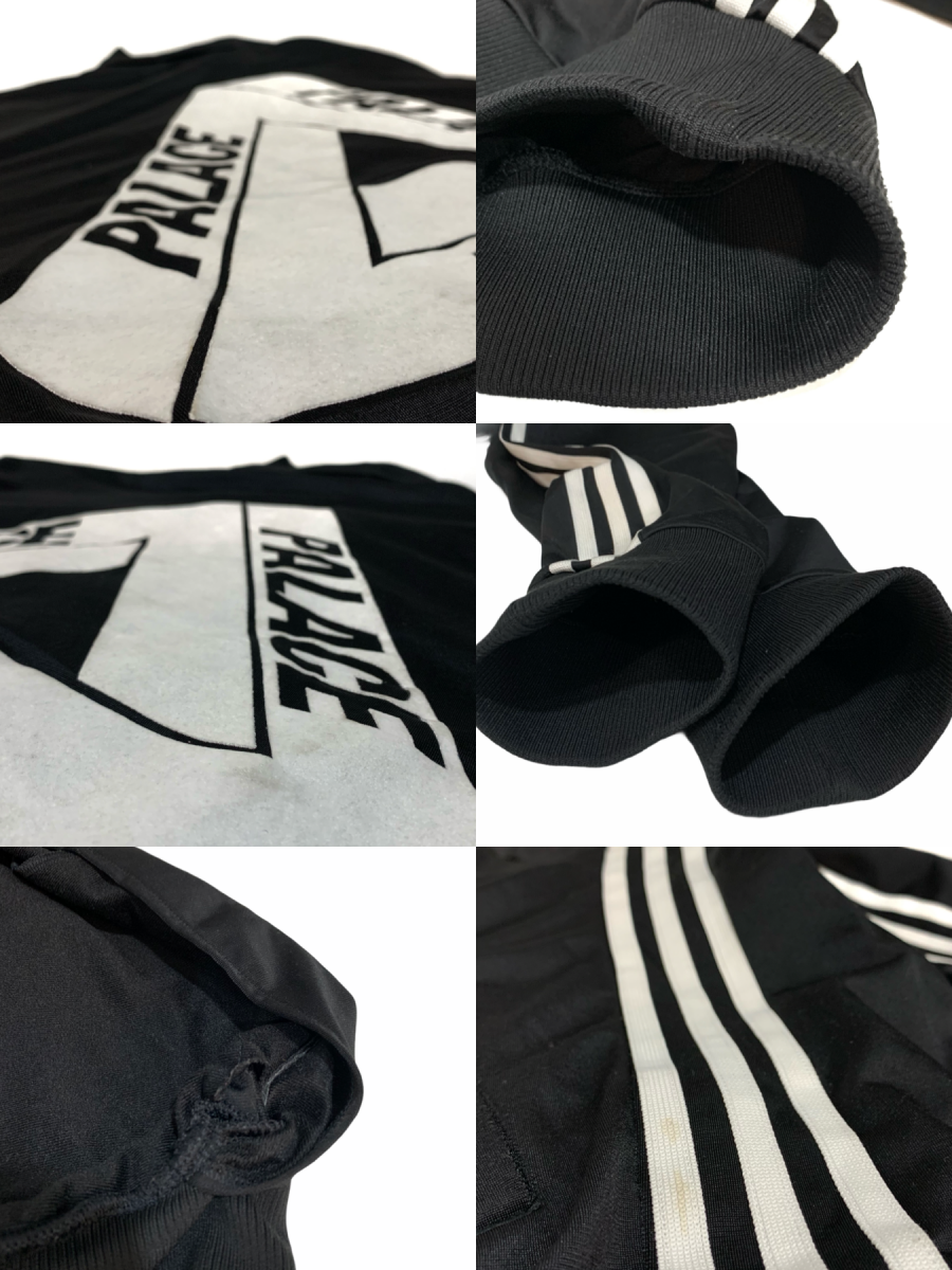 15AW adidas Originals × PALACE SKATEBOARDS Track Jacket 黒 L アディダス パレス トラックジャケット ジャージ フロッキー ブラック 古着 - NEWJOKE ONLINE STORE