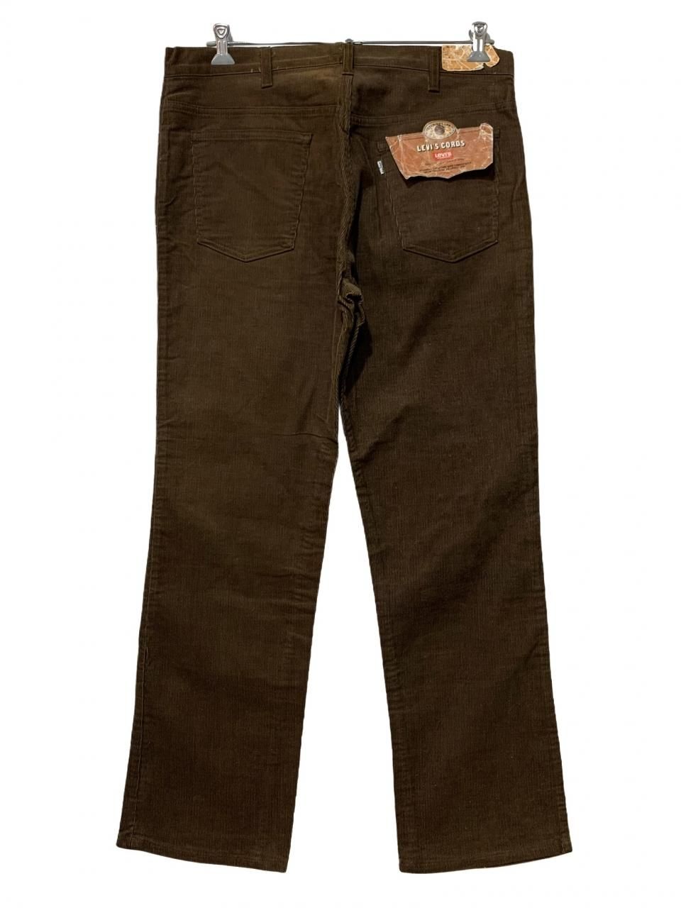 Deadstock USA製 83年 Levi's 519-1529 Corduroy Pants 茶 W38 Deadstock USA製 83年 Levi's 519-1529 Corduroy Pants 茶 W38