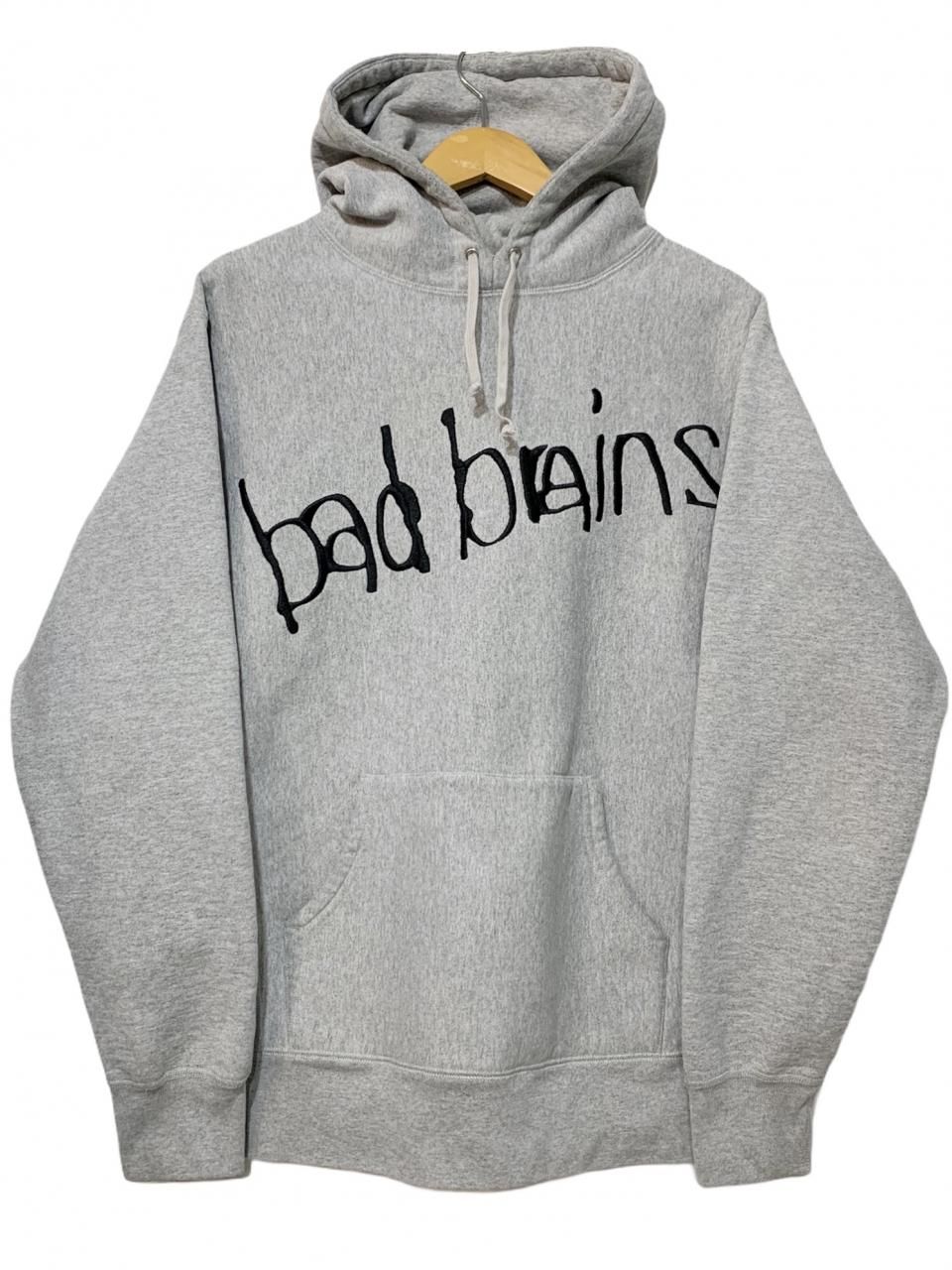 08AW SUPREME × BAD BRAINS Pullover Hoodie 灰 L シュプリーム バッド