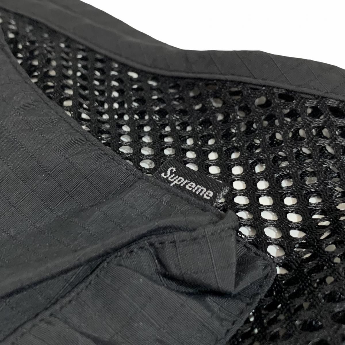 18SS SUPREME Mesh Cargo Vest 黒 L シュプリーム メッシュ カーゴ