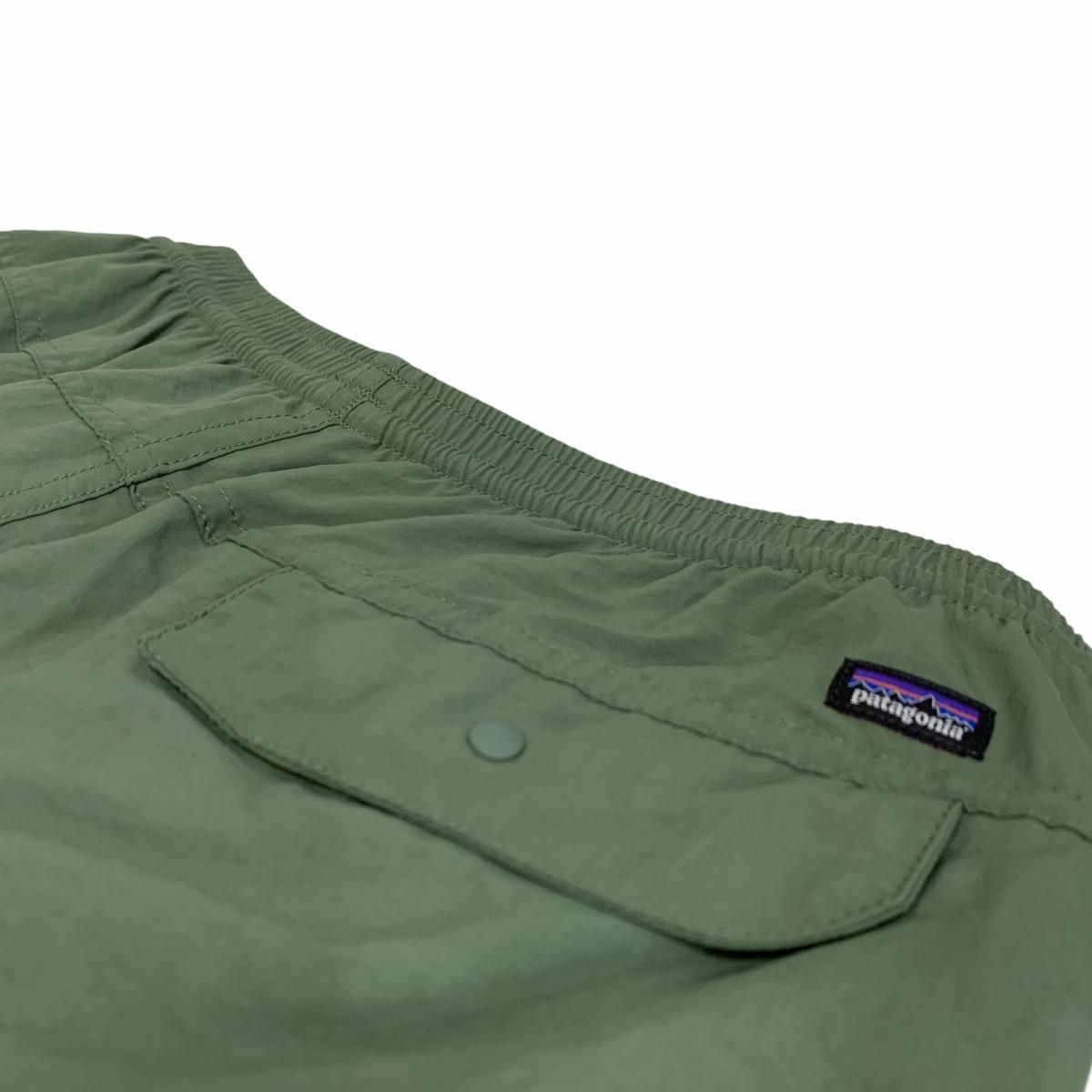 新品 17年製 patagonia Baggies Pants バッファローグリーン S 新品 17年製 patagonia Baggies Pants バッファローグリーン S