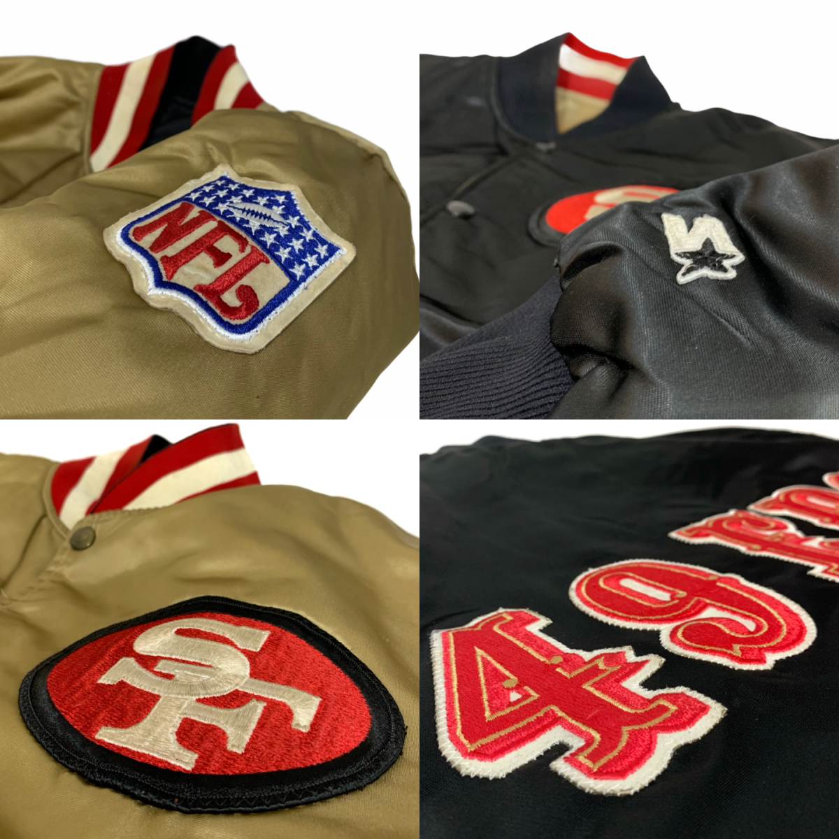 超希少XL】90s 49ers リバーシブルスタジャン 長瀬着用 超希少XL】90s 49ers リバーシブルスタジャン 長瀬着用