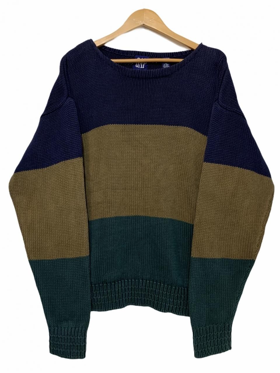 90s OLD GAP BORDER Cotton Knit