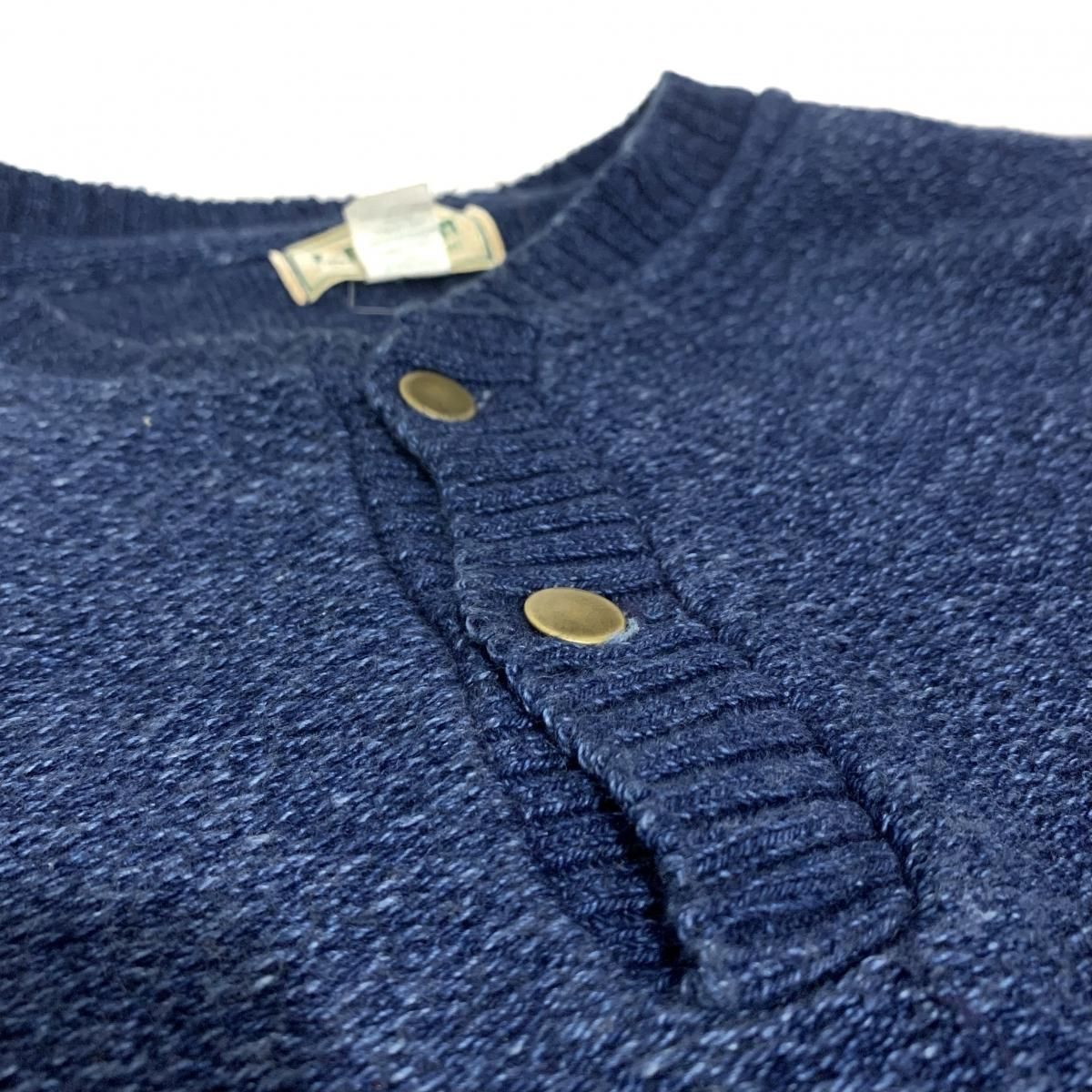 80s vintage usa製 LLBean ヘンリーネック コットンニット Amazon.co.jp: 80s USA製 エルエルビーン ヘンリーネック