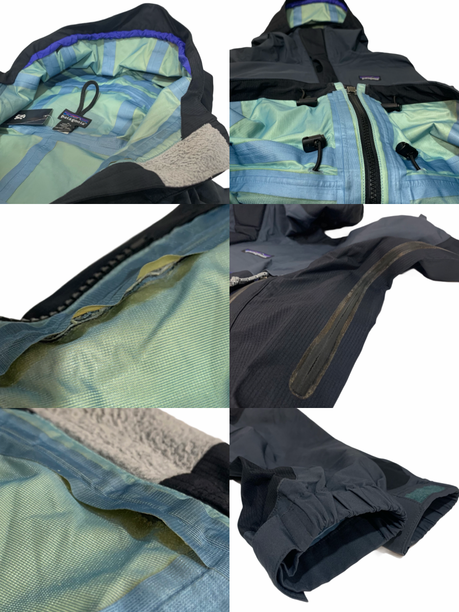 00年製 patagonia Ice Nine Jacket 灰黒 M 00s パタゴニア アイスナインジャケット マウンテンパーカー  ナイロンジャケット GORE-TEX 83350 F00 古着 - NEWJOKE ONLINE STORE