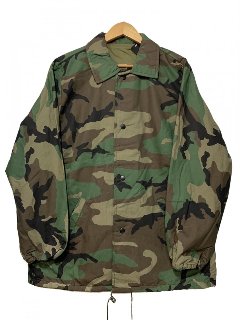 Deadstock USA製 80~90s WOODLAND CAMO Coach Jacket 迷彩 M コーチ