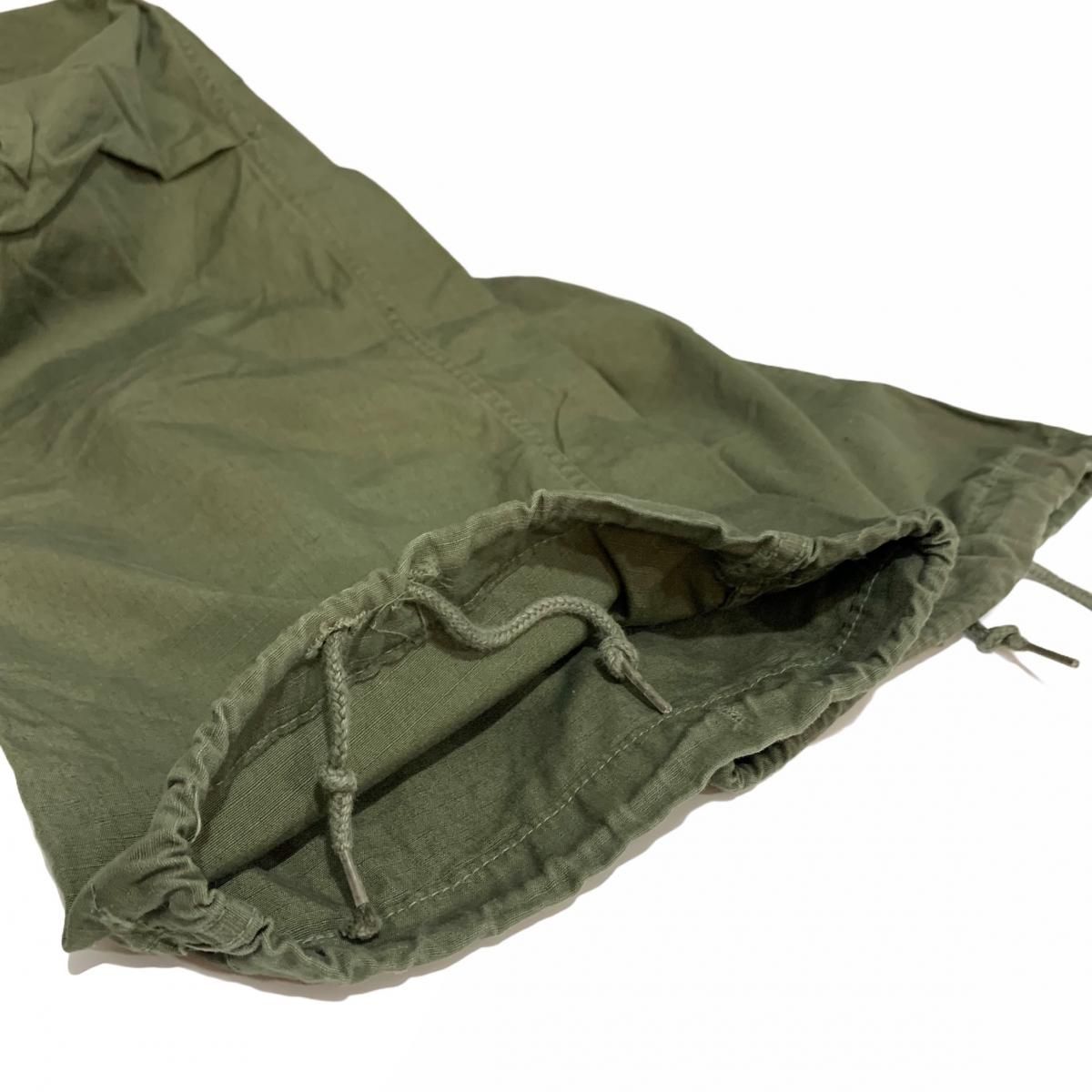 米陸軍ベトナム戦争本物ファティーグパンツ1969年官給品サイズS/R希少美品 69年製 US ARMY Jungle Fatigue Pants 4th オリーブ XS-SHORT