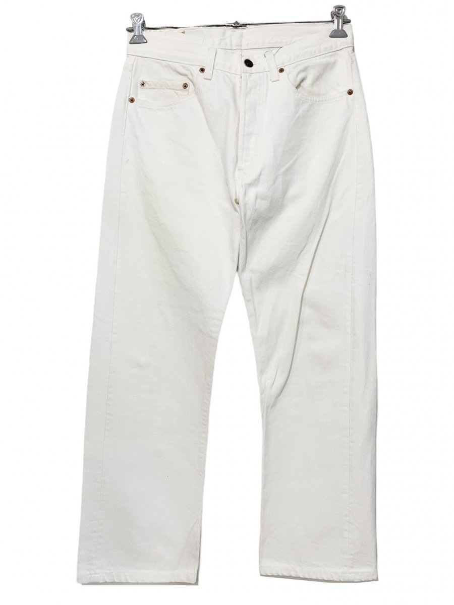 USA製 90s Levi's 501 White Denim Pants 白 W32×L27 Levis リーバイス 