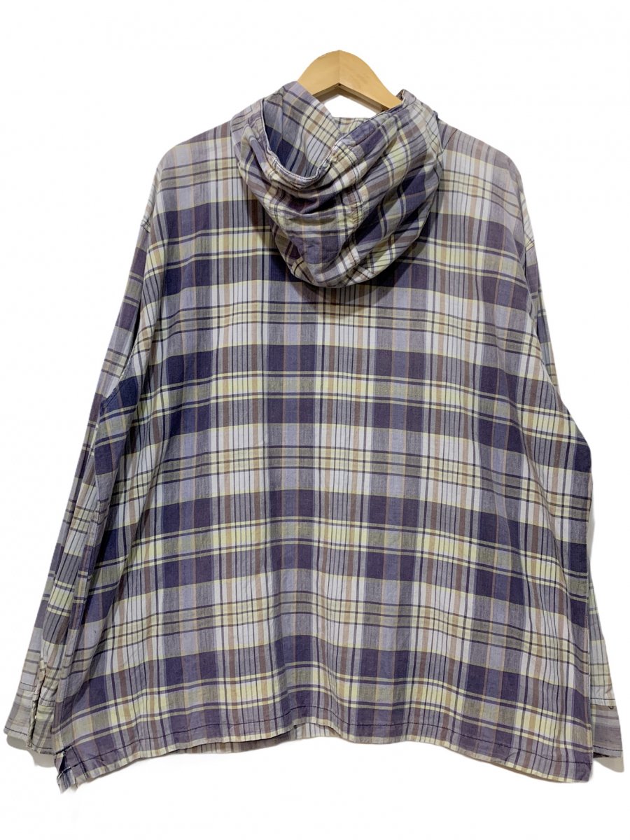 90s OLD STUSSY Check Cotton Anorak Parka