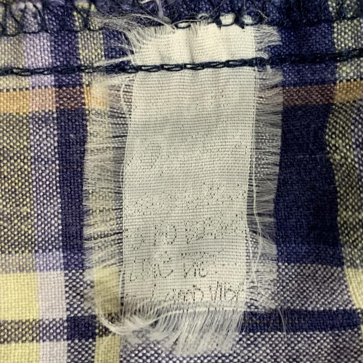 90s OLD STUSSY Check Cotton Anorak Parka 紫 L 白タグ 90s OLD STUSSY Check Cotton Anorak Parka 紫 L 白タグ