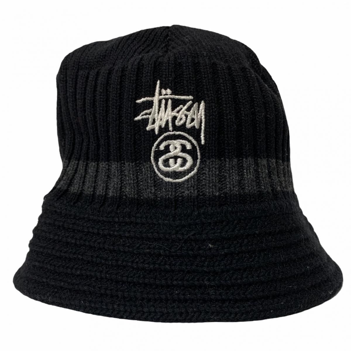 stussy バケットハット S オールドステューシー 紺タグ 古着-