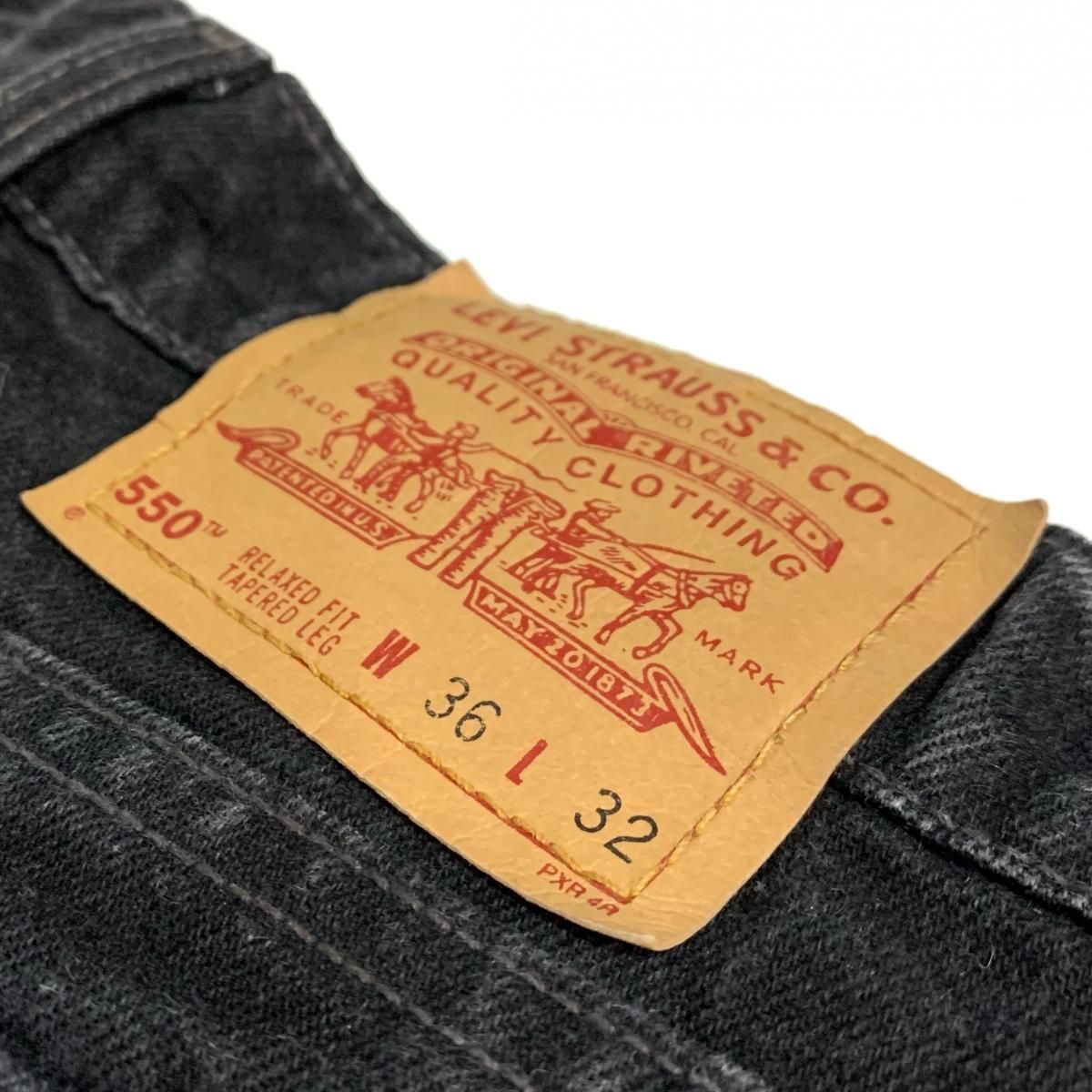 USA製 90s Levi's 550 Black Denim Pants 黒 W34×L32 リーバイス Levis