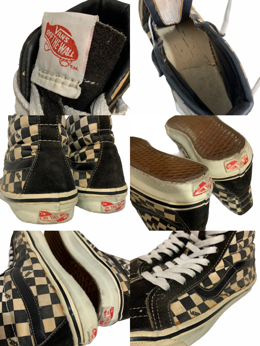 VANS USA製 バンズ ハイトップ 幾何学柄 us9 27cm 靴