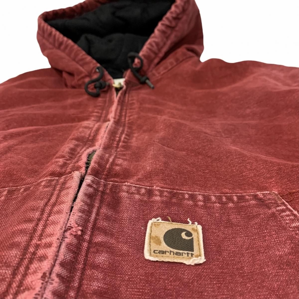 Carhartt Quilted Flannel Lined Active Jacket エンジ L Carhartt Quilted Flannel Lined Active Jacket エンジ L