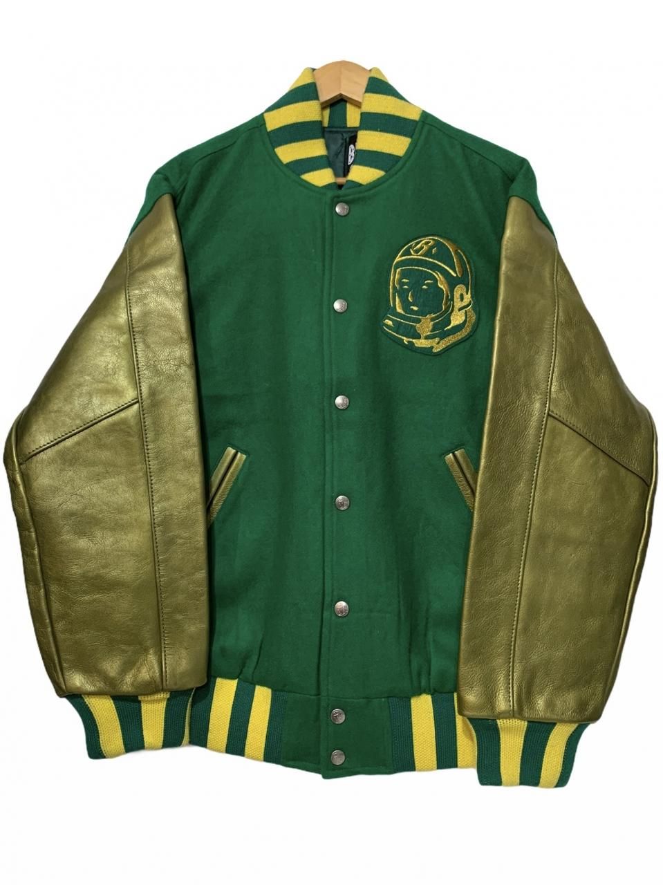 BBC Wool Varsity Jacket 緑金 M ビリオネアボーイズクラブ スタジャン ...