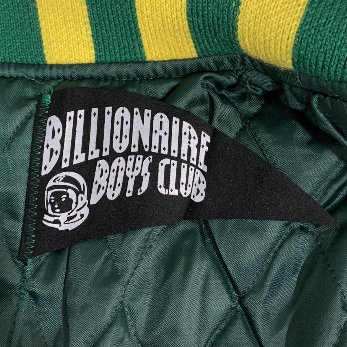 BBC Wool Varsity Jacket 緑金 M ビリオネアボーイズクラブ BBC Wool Varsity Jacket 緑金 M ビリオネアボーイズクラブ