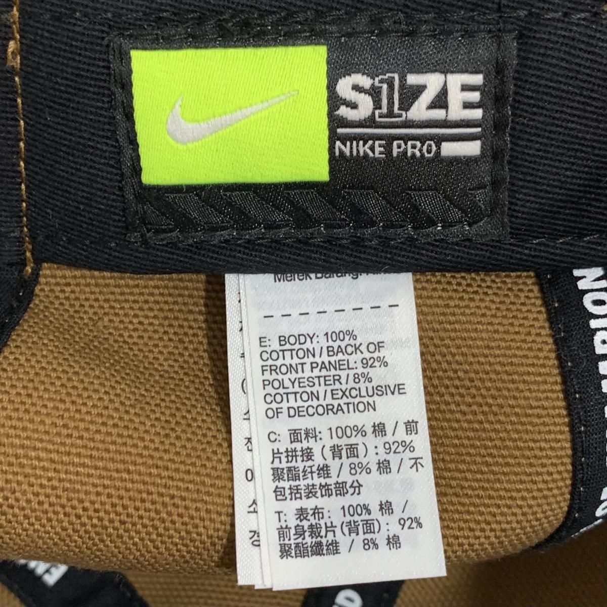 新品 18AW Carhartt × NIKE U NRG PRO CAP (CARHARTT BROWN