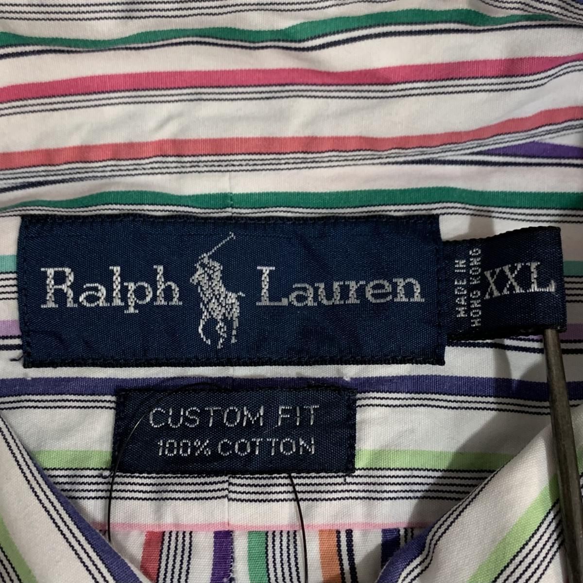 ラルフローレン 極美品 現行 BD L/S shirt S ストライプ Ralph Lauren Multi Stripe B.D.Shirts ラルフローレン マルチ
