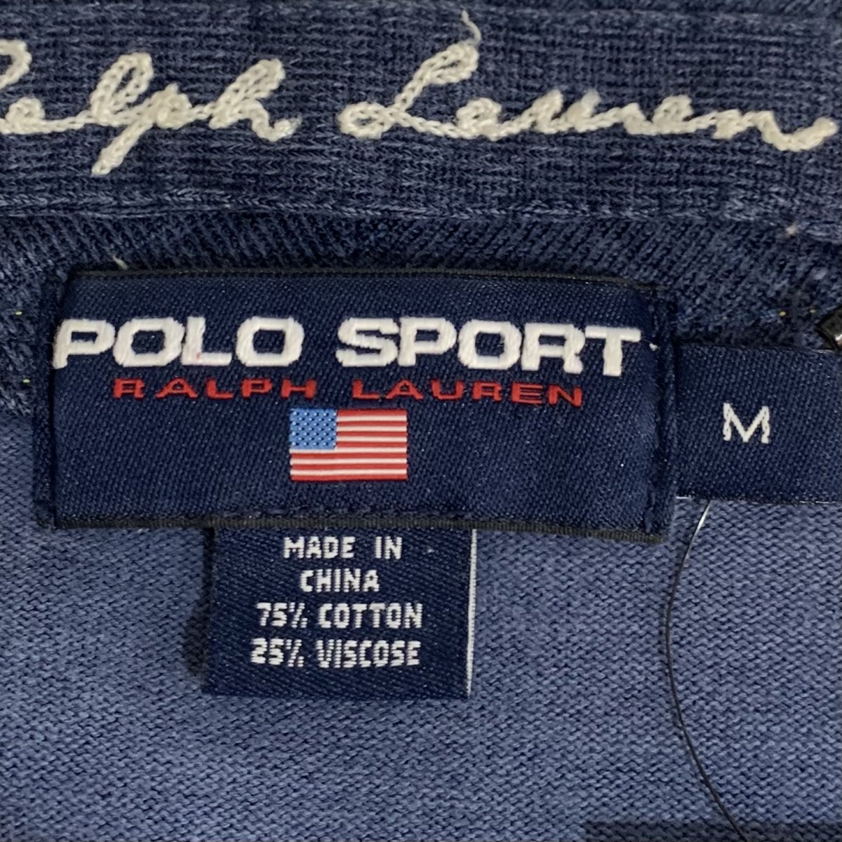 大注目 POLO SPORT FLAG LOGO DENIM JACKET復刻ポロスポーツ Gジャン