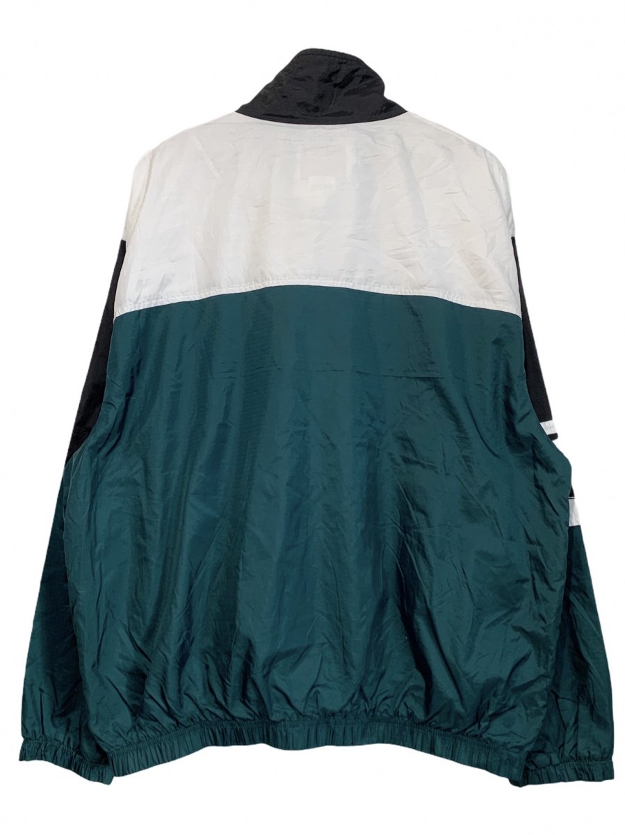90's 　ナイキ　刺繍スウッシュロゴ　緑　ナイロンジャケット　XLサイズ.