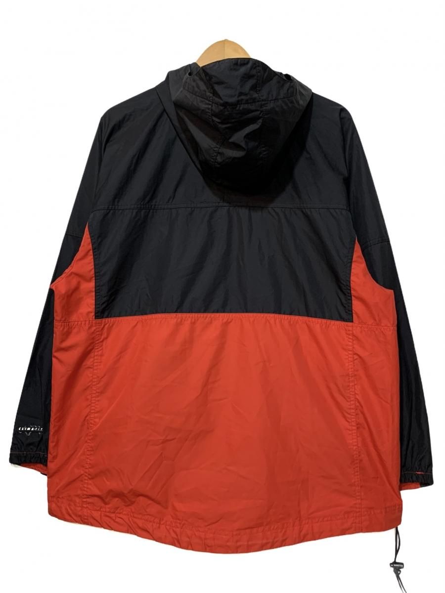 90s NIKE ACG Logo Nylon Anorak Parka 黒赤 M ナイキ エーシージー