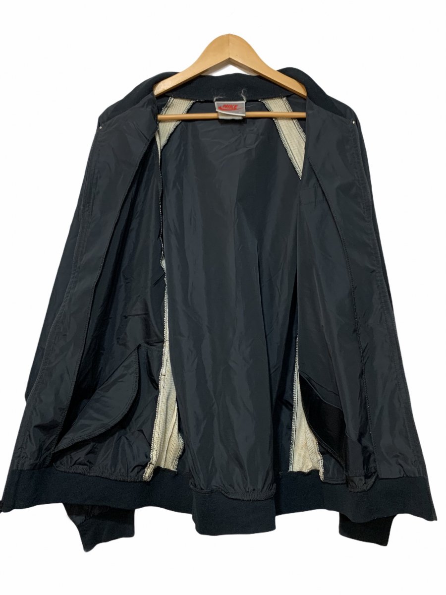 80s NIKE AIR JORDAN 1 Wing Logo Nylon Jacket 黒白 XL 紺タグ ナイキ 