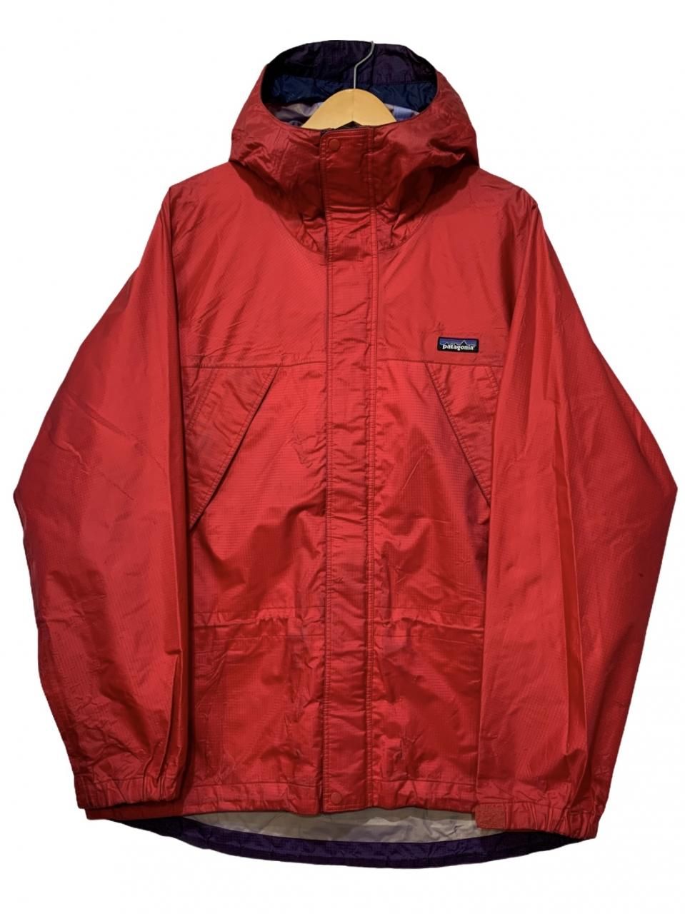 97年製 patagonia Super Pluma Jacket フェニックスレッド M 90s パタゴニア スーパープルマジャケット  ナイロンジャケット 赤 83493 F7 古着 - NEWJOKE ONLINE STORE