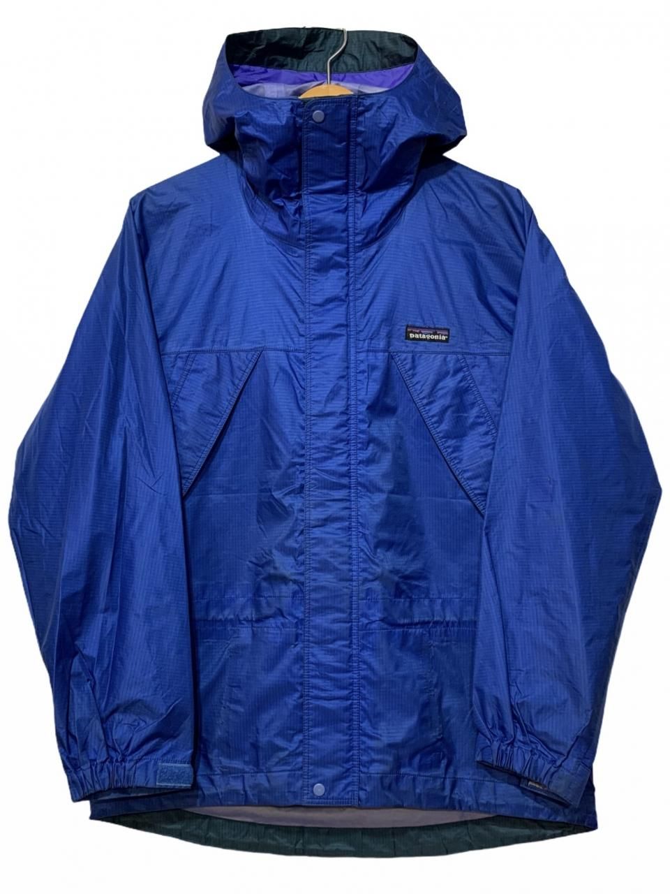 94年製 patagonia Super Pluma Jacket ラピス XS 雪なしタグ 90s パタゴニア スーパープルマジャケット  ナイロンジャケット 青 83490 F4 古着 - NEWJOKE ONLINE STORE