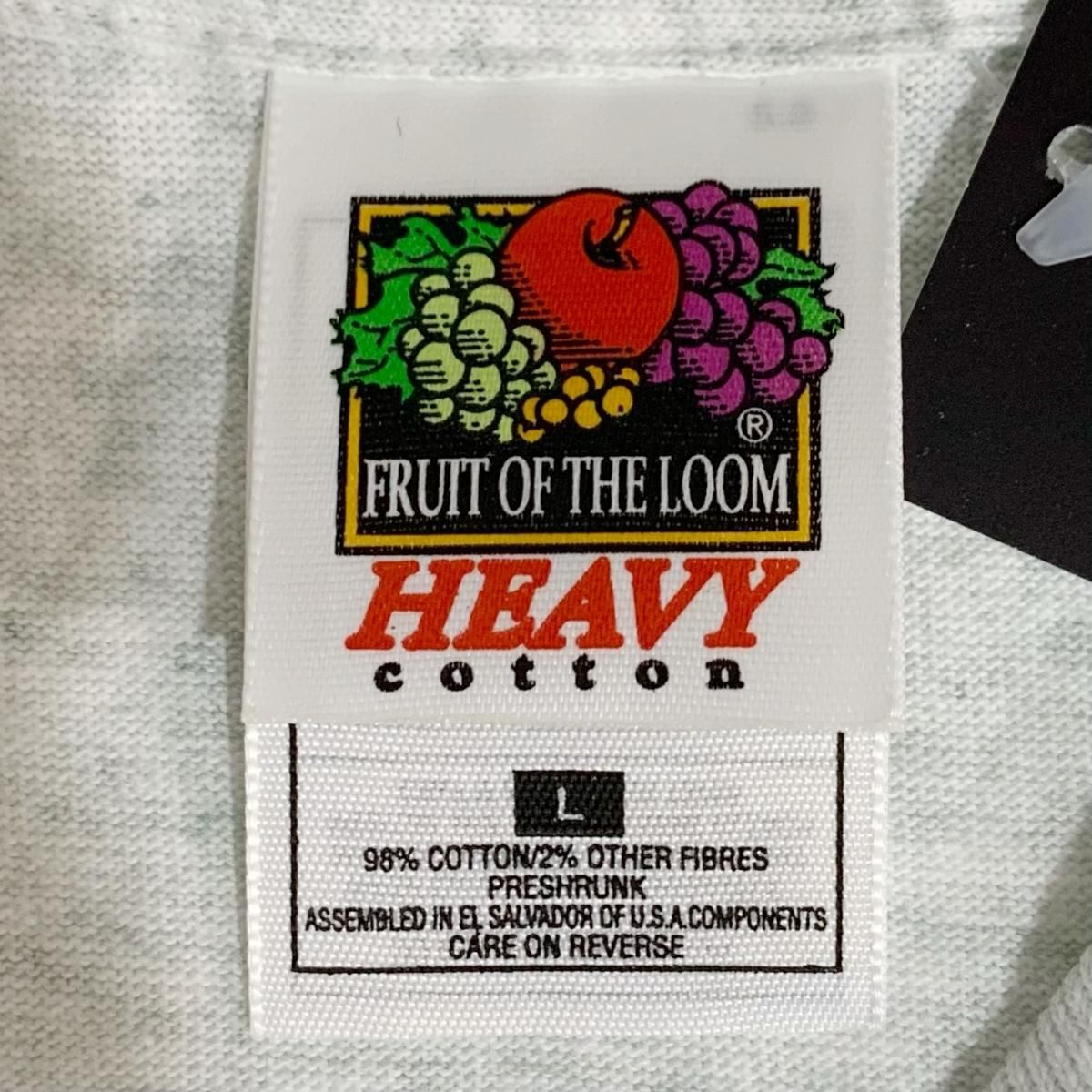 Deadstock 90s～00s FRUIT OF THE LOOM Plain S/S Tee 薄灰 L デッド ...