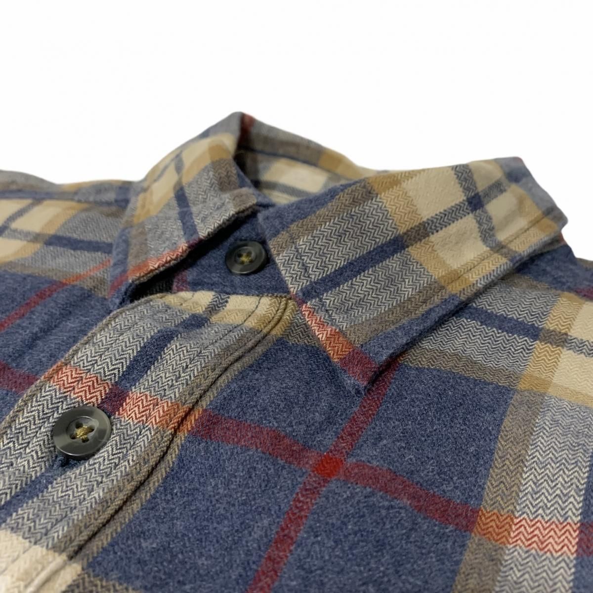 14年製 Carhartt Hubbard L/S Plaid Shirt 紺 M カーハート 長袖