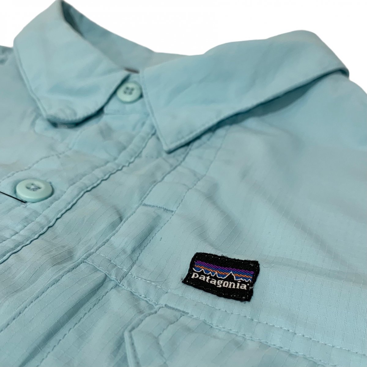 11年製 patagonia L/S Sol Patrol Shirt 水色 XL パタゴニア 長袖 ソルパトロールシャツ フィッシングシャツ  スカイブルー 54256SP11 古着 - NEWJOKE ONLINE STORE