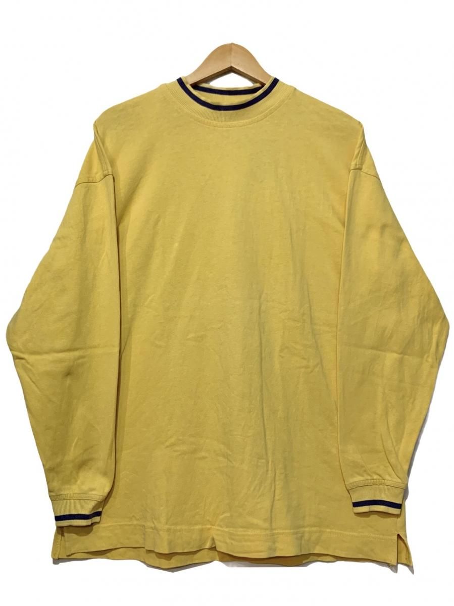 USA製 90s OLD GAP Line Rib Cotton Mock Neck L/S Tee 黄 S 紺タグ ...