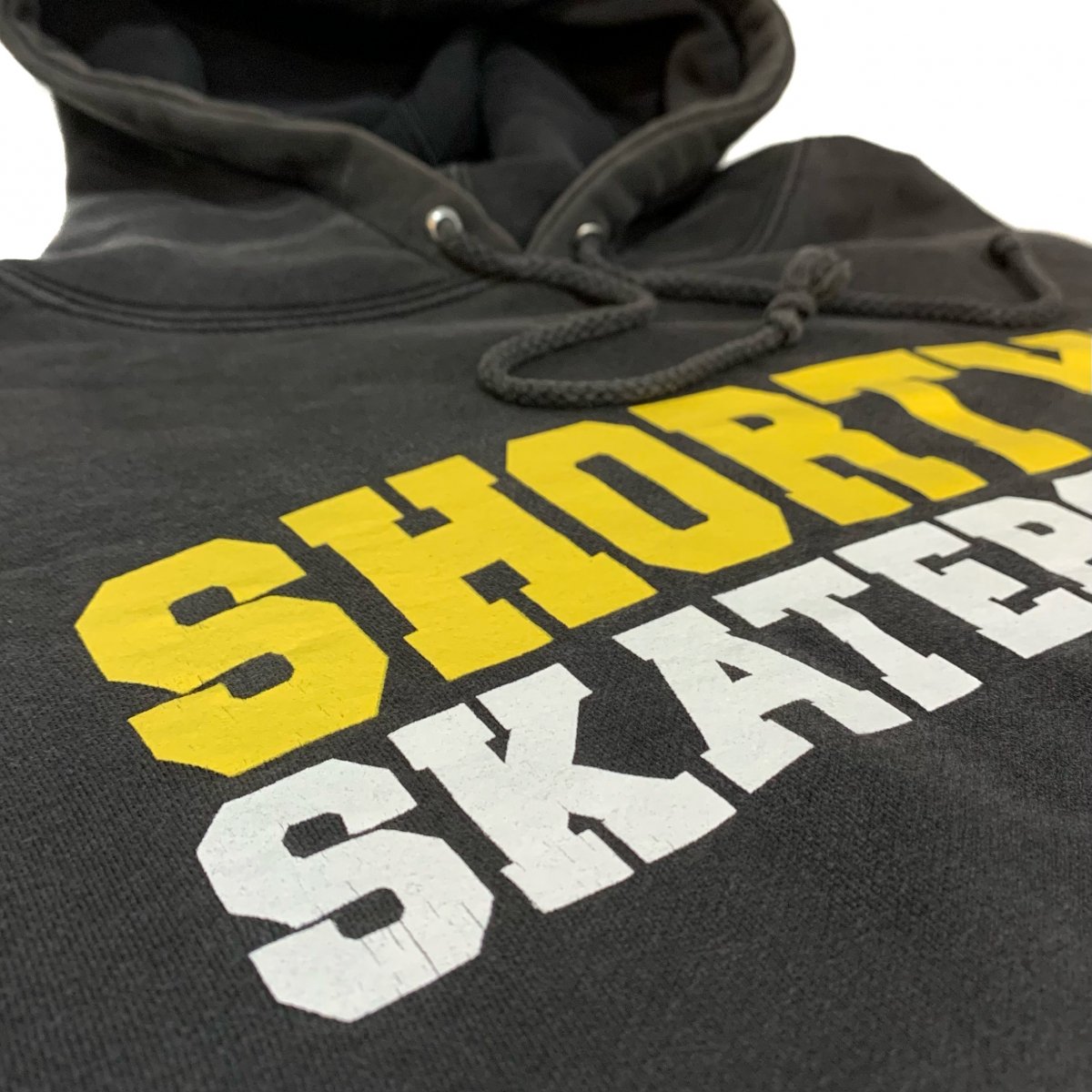 90s SHORTY'S Logo Sweat Hoodie 黒 L ショーティーズ パーカー プル