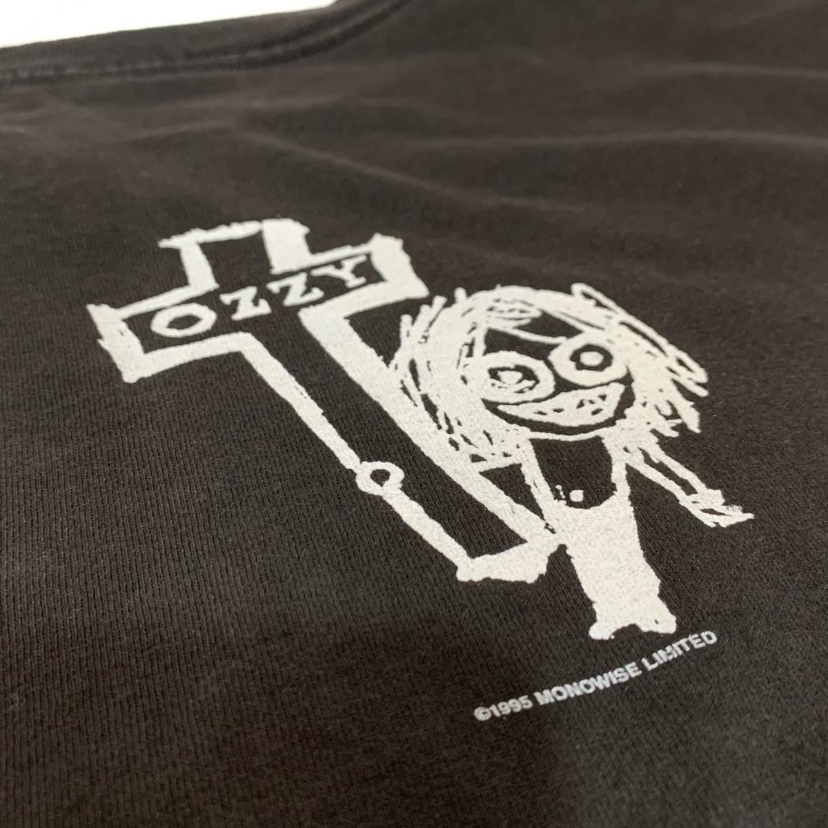 USA製 95年 OZZY OSBOURNE Print S/S Tee 黒 L 90s オジー USA製 95年 OZZY OSBOURNE Print S/S Tee 黒 L 90s オジー