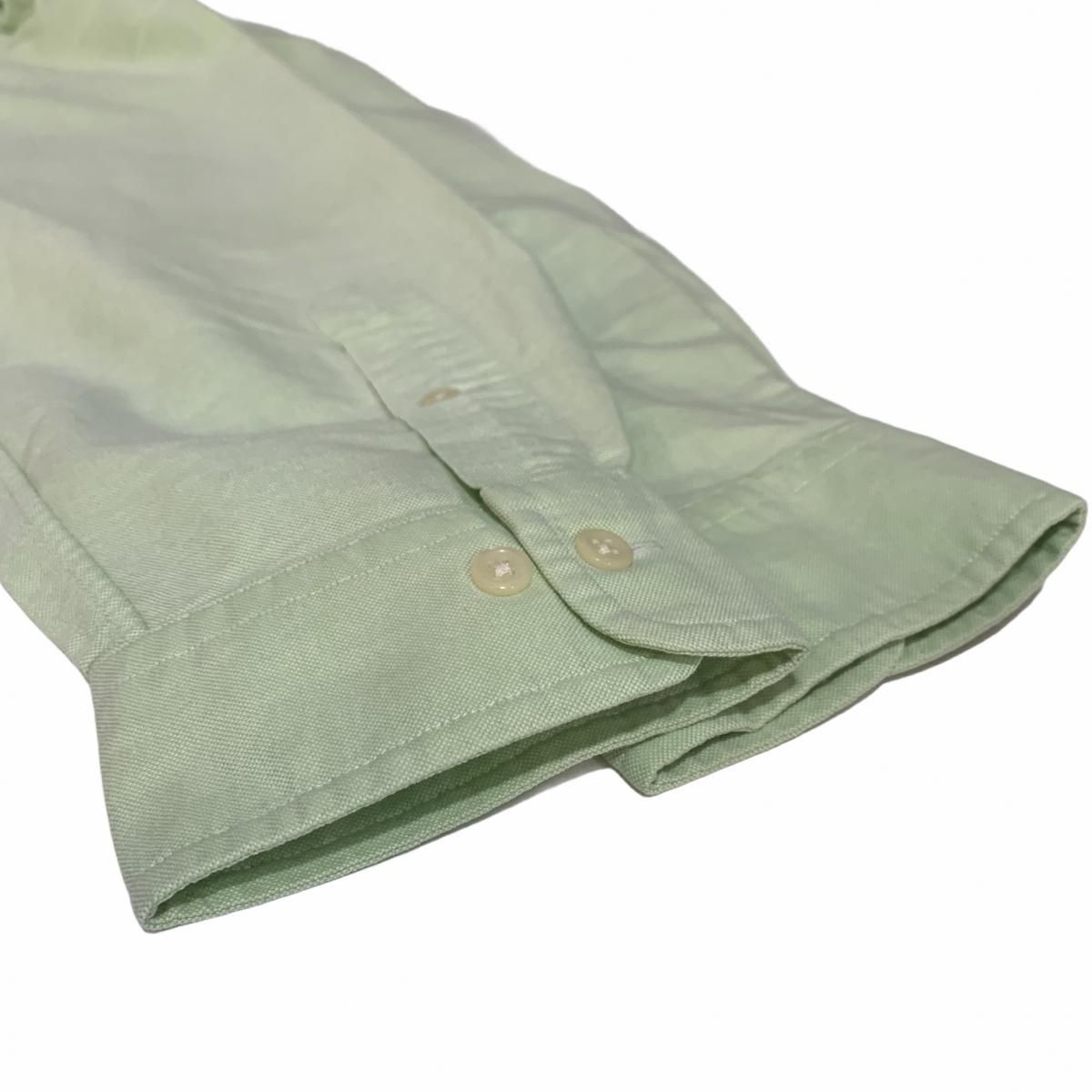 Polo Ralph Lauren Cotton BD L/S Shirt 黄緑 XL ポロラルフ