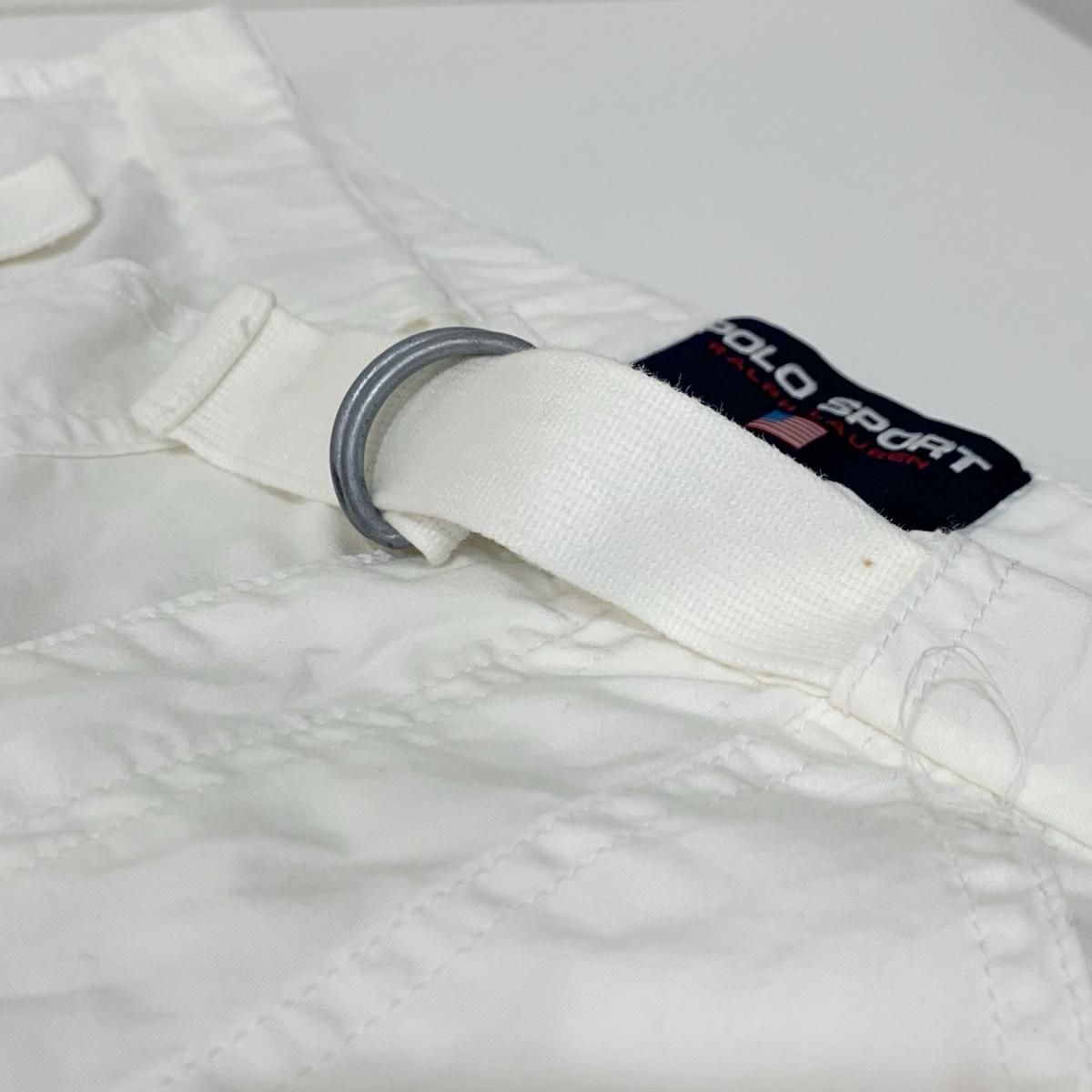 90s POLO SPORT Cotton Military Pants 白 W30×L31 ポロスポーツ 90s POLO SPORT Cotton Military Pants 白 W30×L31 ポロスポーツ
