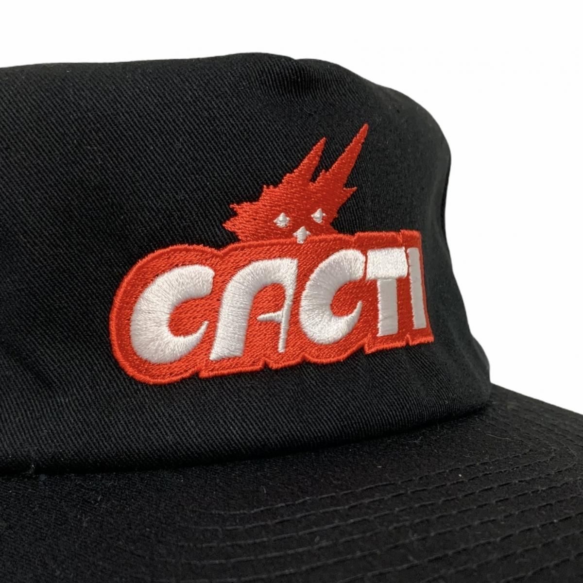 新品 CACTI Logo Cap (BLACK) カクタイ 5パネル キャップ