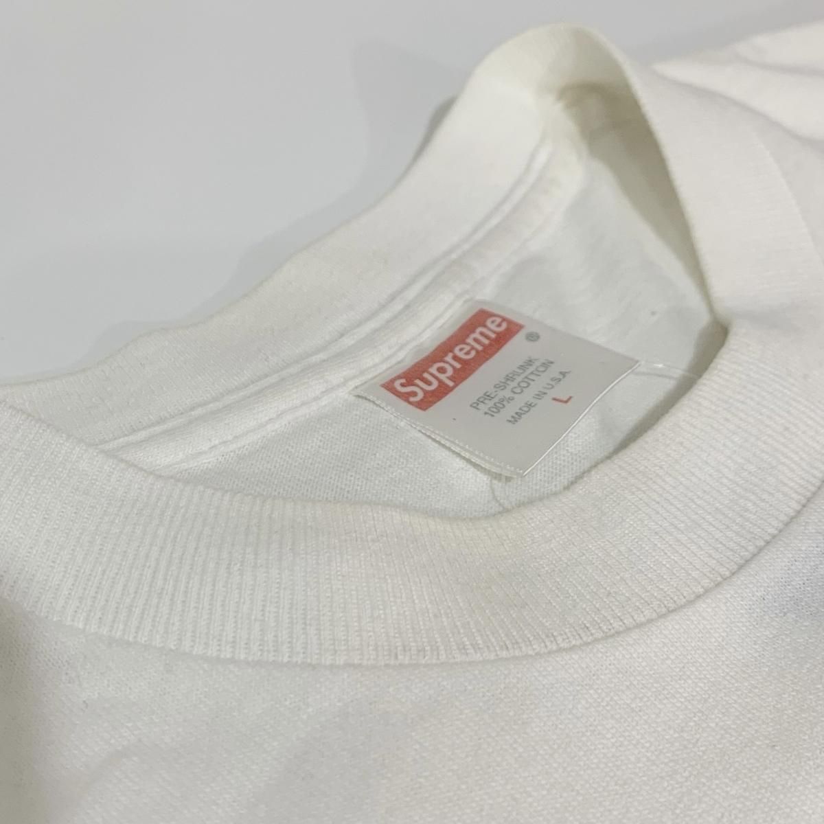 90s~00s OLD SUPREME Arabic Logo L/S Tee 白 L 初期 ツルタグ 90s~00s OLD SUPREME Arabic Logo L/S Tee 白 L 初期 ツルタグ