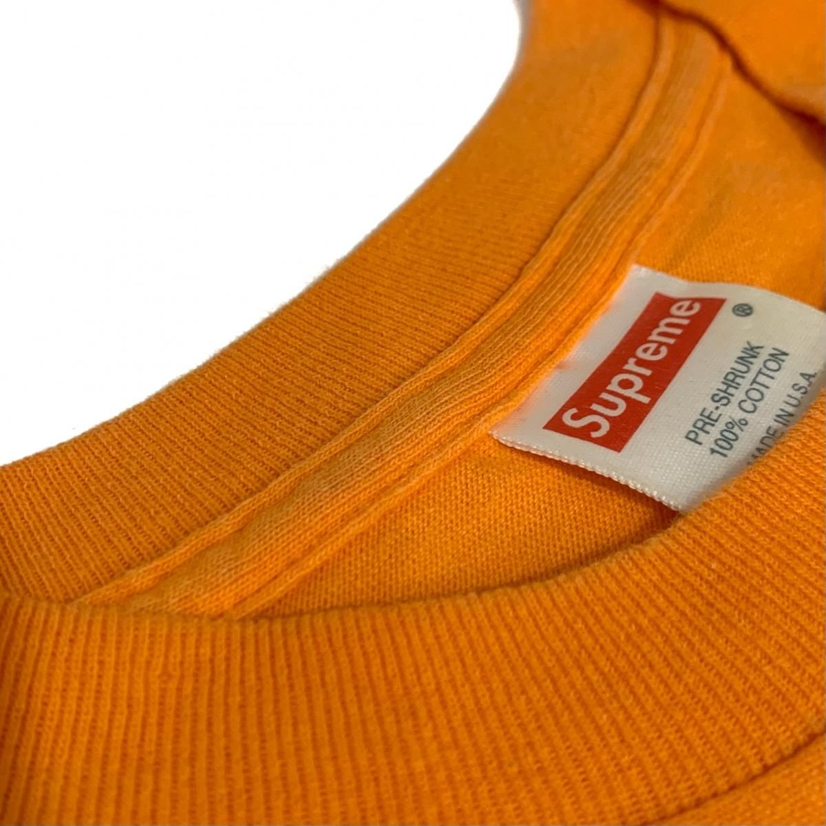 90s~00s OLD SUPREME Arabic Logo L/S Tee オレンジ L 初期 90s~00s OLD SUPREME Arabic Logo L/S Tee オレンジ L 初期