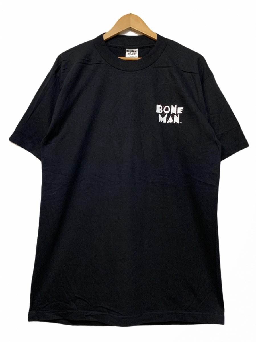 BONE MAN ボーンマン プリントTee 黒 XL 90s デッドストック メンズ 