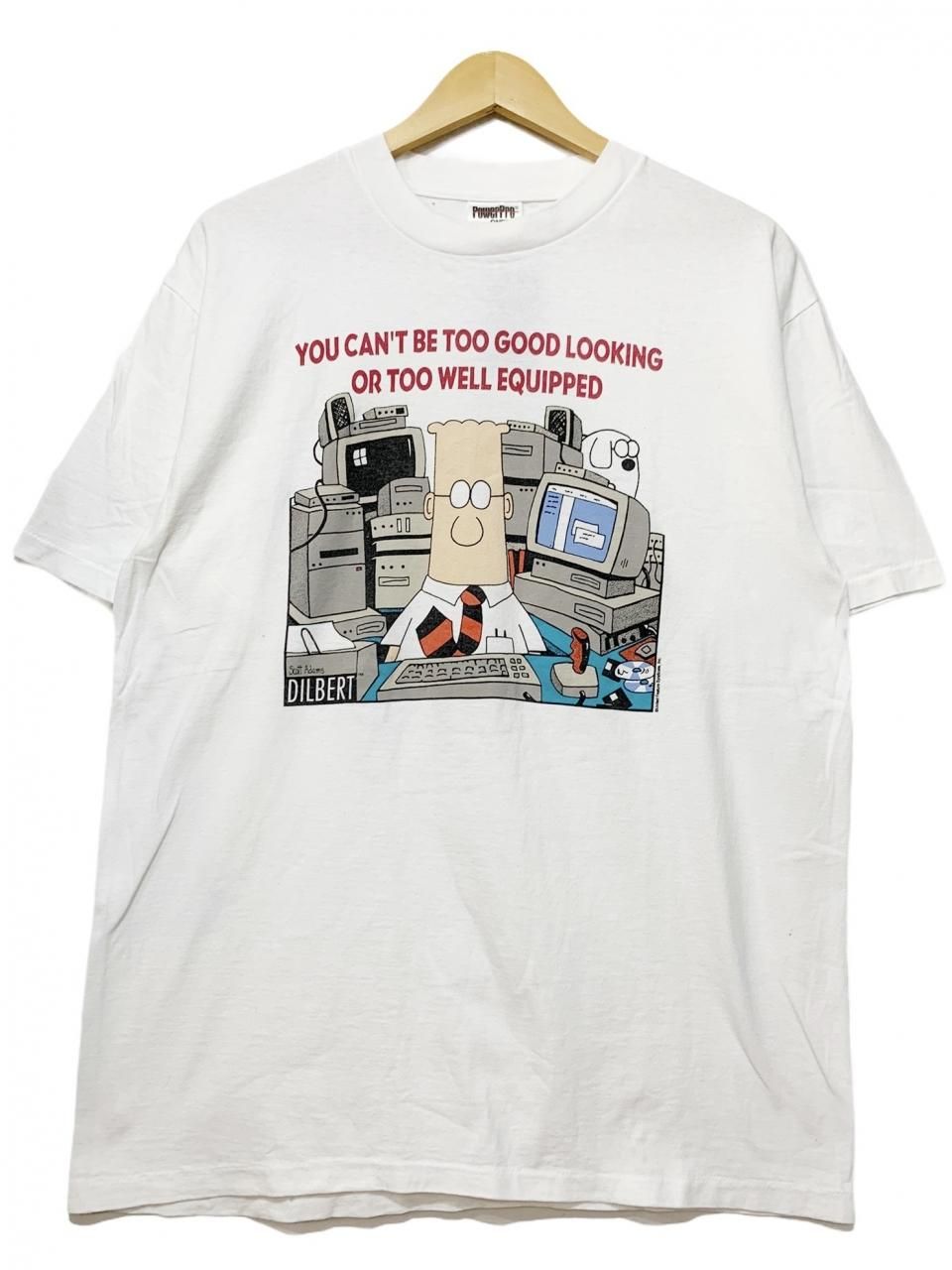 90s DILBERT Print S/S Tee 白 L ディルバート 半袖 Tシャツ 90s DILBERT Print S/S Tee 白 L ディルバート 半袖 Tシャツ