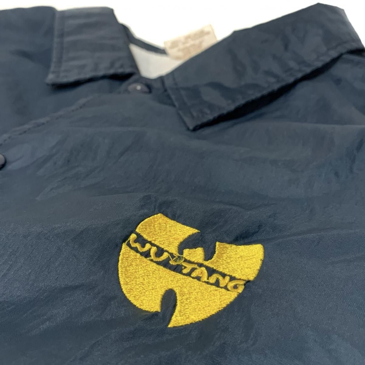 USA製 90s WU-TANG Logo Nylon Coach Jacket 紺 XXL ウータン USA製 90s WU-TANG Logo Nylon Coach Jacket 紺 XXL ウータン