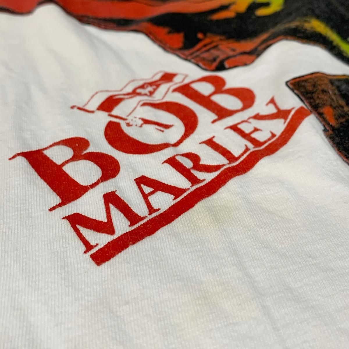 90s BOB MARLEY Print S/S Tee 白 XL相当 ボブマーリー 半袖 T 90s BOB MARLEY Print S/S Tee 白 XL相当 ボブマーリー 半袖 T