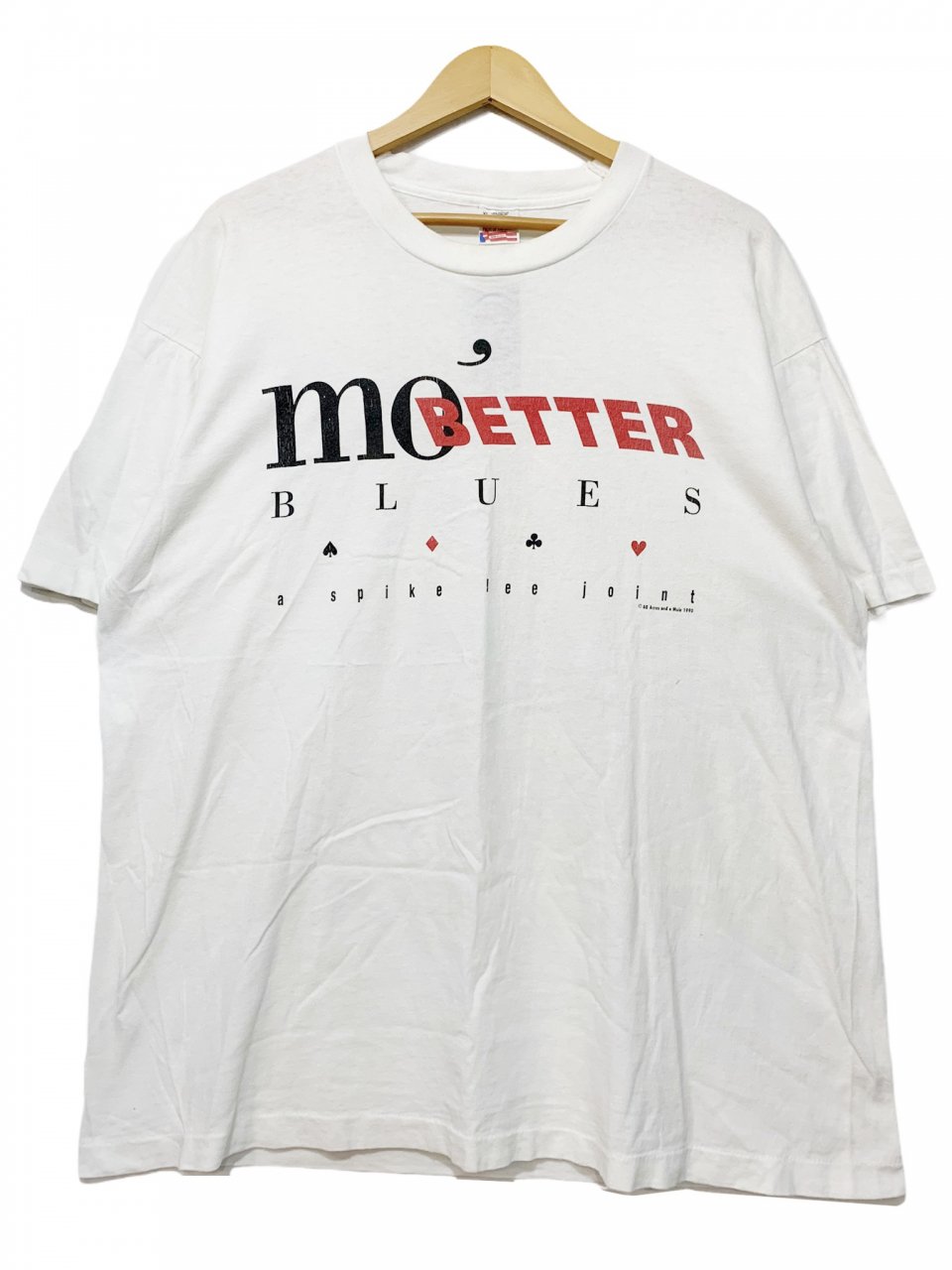 Usa製 90年 Mo Better Blues Print S S Tee 白 Xl 90s モ ベターブルース Tシャツ Spike Lee スパイクリー 40acres 映画 ムービーt 古着 Newjoke Online Store