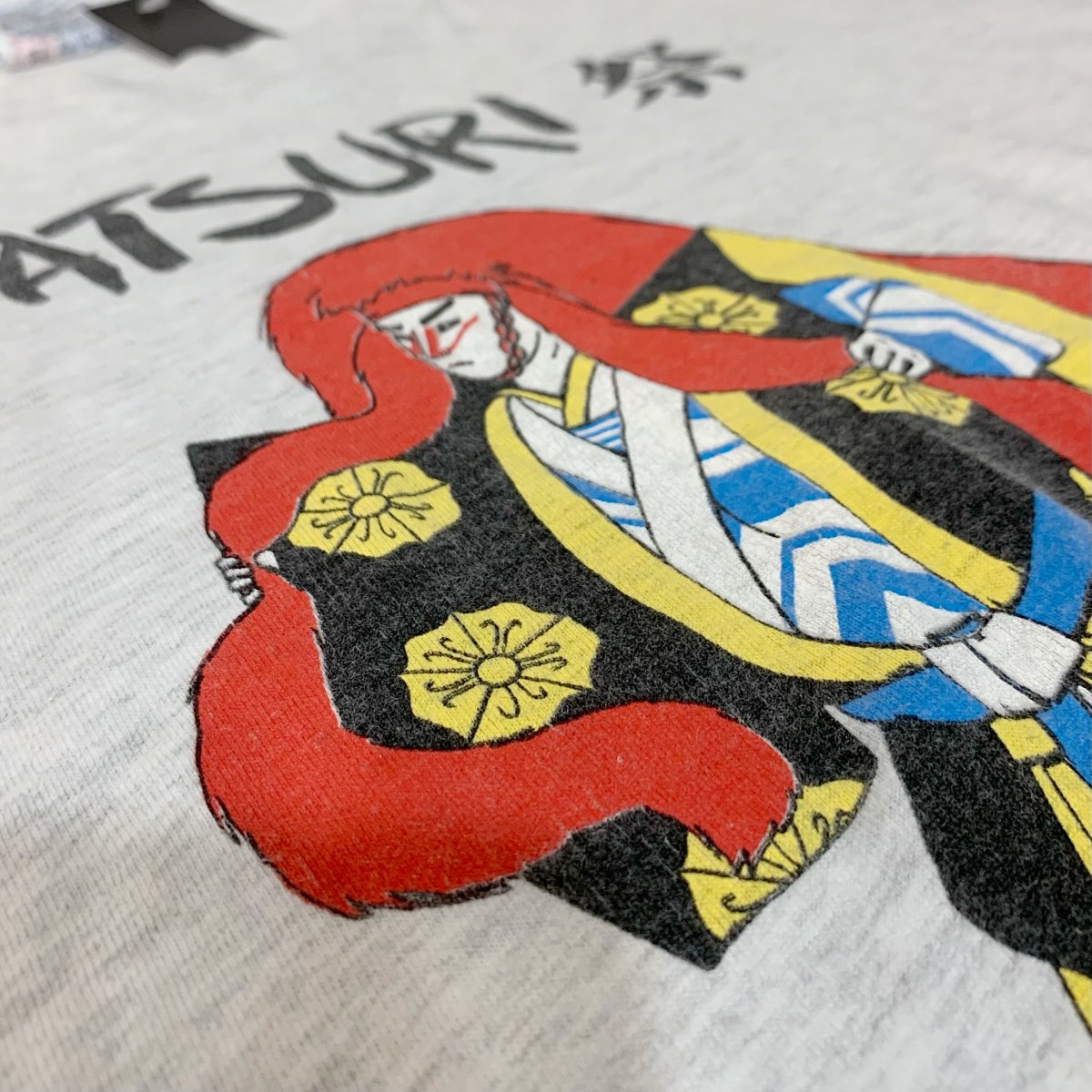 USA製 95年 MATSURI a Festival of Japan Print S/S Tee 薄灰 XL 90s 