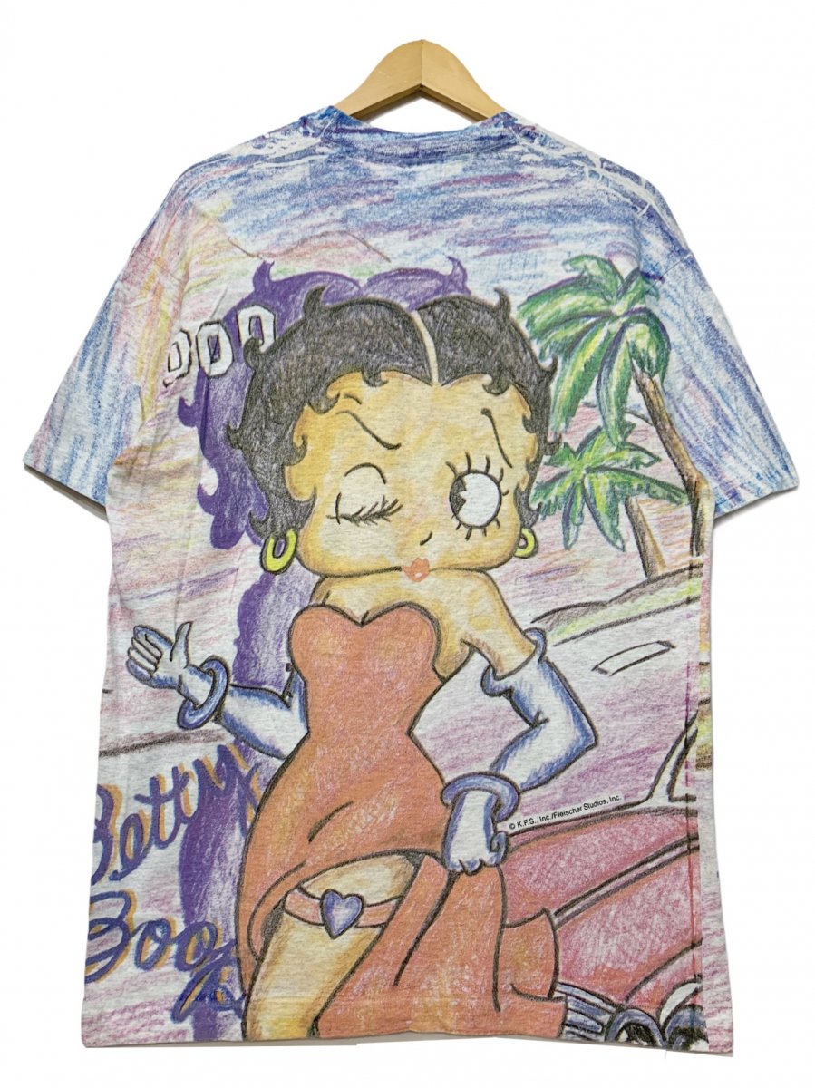 【希少】90s USA製 ベティ フルーツ  Tシャツ 半袖 プリント  L