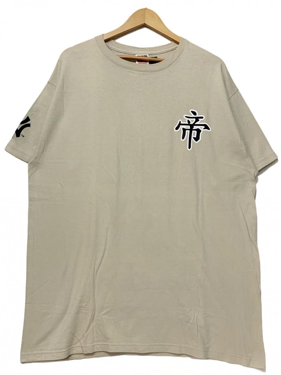 90s～00s NY YANKEES Logo S/S Tee カーキ XL ニューヨークヤンキース 